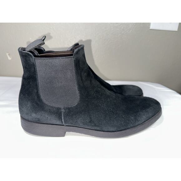 To Boot New York Men’s Size 11.5 Black Suede Chelsea Pull On Ankle Boots